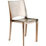 Hellbraune Grand Soleil Transparente Stühle stapelbar Breite 0-50cm, Höhe 0-50cm, Tiefe 0-50cm 