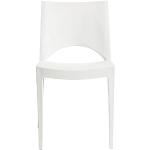 Reduzierte Weiße Esszimmerstühle & Küchenstühle aus Kunststoff stapelbar Breite 0-50cm, Höhe 0-50cm, Tiefe 0-50cm 