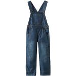 Blaue Jeans-Latzhosen für Kinder aus Denim Größe 110 