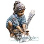 Braune 29 cm Gartenfiguren & Gartenskulpturen aus Kunststein frostfest 