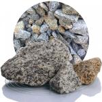 Sandfarbene Gabionensteine aus Granit 