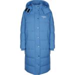 Reduzierte Blaue Gesteppte Tommy Hilfiger TOMMY JEANS Stehkragen Damensteppmäntel & Damenpuffercoats mit Kapuze Größe L für den für den Winter 