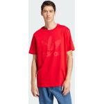 Reduzierte Rote adidas T-Shirts für Herren Größe XS 
