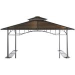 Braune Pavillondächer aus Polycarbonat wasserdicht 