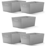 Reduzierte Hellgraue Moderne Boxen & Aufbewahrungsboxen 11 cm aus Kunststoff 