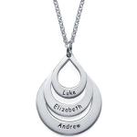 Silberne Elegante Namensketten aus Silber personalisiert für Damen 