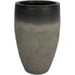 Silberne Moderne 44 cm fleur ami Runde Bodenvasen & Vasen für Pampasgras 44 cm strukturiert aus Aluminium 
