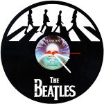 Schwarze The Beatles Schallplattenuhren 