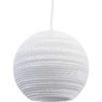 Weiße Rustikale Graypants Moon Nachhaltige Runde Deckenleuchten & Deckenlampen aus Papier 