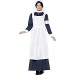 Reduzierte Blaue Smiffys Krankenschwester-Kostüme aus Polyester für Damen Größe M 