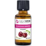 GreatVita Flavour Drops Kirsche, 30 ml | kalorienfreie Aromatropfen, für Joghurt, Shakes, Kuchen, zuckerfrei