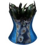 Blaue Pfau-Kostüme für Damen Größe 4 XL 