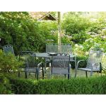 Graue Greemotion Toulouse Gartenstühle Metall aus Metall stapelbar Breite 50-100cm, Höhe 50-100cm, Tiefe 50-100cm 