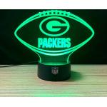 Green Bay Packers NFL LED Lampe Licht LOGO, Wechse