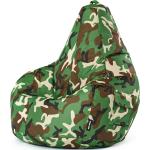 Grüne Camouflage Outdoor Sitzsäcke Breite 50-100cm, Höhe 50-100cm, Tiefe 50-100cm 