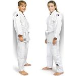 GREEN HILL Judo Suit Junior with Black and Green Logo (White/Black, 90)