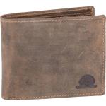 Grüne Vintage Portemonnaies & Wallets mit Reißverschluss aus Leder 