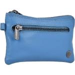 Blaue Herrenschlüsseletuis & Herrenschlüsseltaschen mit Reißverschluss aus Leder 