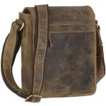 Braune Motiv Vintage Greenburry Messenger Bags & Kuriertaschen aus Leder für Herren 