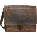 Braune Vintage Greenburry Messenger Bags & Kuriertaschen aus Leder für Herren 
