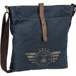 Blaue Vintage Greenburry Aviator Messenger Bags & Kuriertaschen aus Leder für Herren 