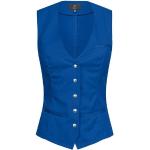 Royalblaue Unifarbene Elegante Greiff Anzugwesten mit Knopf für Damen Größe S 