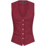 Bordeauxrote Unifarbene Elegante Greiff Anzugwesten mit Knopf für Damen Größe XS für den für den Herbst 