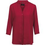 Rote 3/4-ärmelige Greiff V-Shirts aus Chiffon für Damen Größe L 