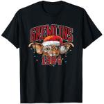 Reduzierte Schwarze Gestreifte Steven Spielberg T-Shirts mit Weihnachts-Motiv für Herren Größe S Weihnachten 