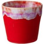 Rote Teetassen aus Keramik spülmaschinenfest 