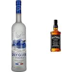 Grey Goose Wodka (1 x 3 l) & Jack Daniel's Old No. 7 Tennessee Whiskey - Karamell, Vanille und Noten von Eichenholz - 0.7L/ 40% Vol.