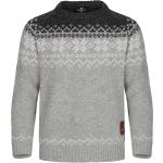 Graue Norweger Pullover für Kinder aus Wolle Größe 158 