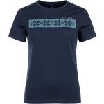 Reduzierte Marineblaue T-Shirts aus Wolle für Damen Größe XS 