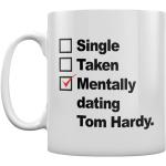 Grindstore - Kaffeebecher Mentally Dating Tom Hardy GR4091 (Einheitsgröße) (Weiß)