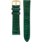 Grüne Gucci Grip Uhrenarmbänder Dornschließe aus Krokodilleder für Damen 