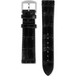 Schwarze Gucci Grip Uhrenarmbänder Dornschließe aus Krokodilleder für Herren 