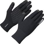 Reduzierte Schwarze Strick-Handschuhe aus Polyamid für Herren Größe XS 