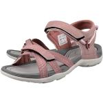 Pinke Outdoor-Sandalen mit Riemchen aus Kunstleder leicht für Damen Größe 38 für den für den Sommer 