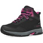 Reduzierte Pinke Trekkingschuhe & Trekkingstiefel mit Schnalle wasserabweisend für Damen Größe 38 für den für den Winter 