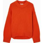 Orange COS Kaschmir-Pullover aus Wolle für Damen Größe L 