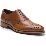 Hellbraune Business Prime Shoes Oxford Hochzeitsschuhe & Oxford Schuhe mit Schnürsenkel aus Kalbsleder für Herren Größe 42 