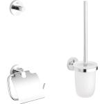 Silberne Grohe Essentials WC Bürstengarnituren & WC Bürstenhalter aus Chrom 