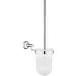 Silberne Grohe Essentials WC Bürstengarnituren & WC Bürstenhalter aus Chrom 