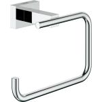 Silberne Grohe Essentials Cube Toilettenpapierhalter & WC Rollenhalter  