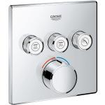 Silberne Grohe Smartcontrol Duschthermostate aus Chrom 