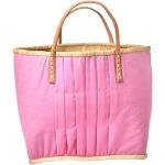 Pinke RICE Einkaufstaschen & Shopping Bags aus Leder klein 