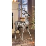 Silberne 65 cm Tierfiguren für den Garten glänzend 