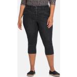 Reduzierte Schwarze Sheego Denim Capri-Jeans aus Denim für Damen Übergrößen Große Größen 