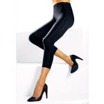 Reduzierte Schwarze LASCANA Wetlook-Leggings & Glanzleggings aus Polyamid für Damen Größe XL Große Größen 