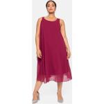 Elegante Sheego Midi Chiffon-Abendkleider aus Chiffon für Damen Größe XL Große Größen 
